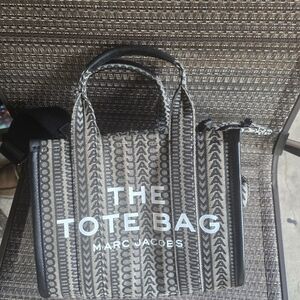 Marc Jacobs Mini Jacquard Tote Bag – Beige Multi